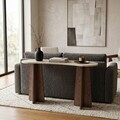 Consola, Hanah Home, Zen, 120x75x35 cm, PAL, Travertin / Nuc