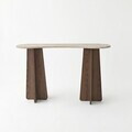 Consola, Hanah Home, Zen, 120x75x35 cm, PAL, Travertin / Nuc