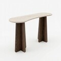 Consola, Hanah Home, Zen, 120x75x35 cm, PAL, Travertin / Nuc