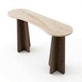 Consola, Hanah Home, Zen, 120x75x35 cm, PAL, Travertin / Nuc