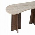 Consola, Hanah Home, Zen, 120x75x35 cm, PAL, Travertin / Nuc