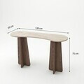 Consola, Hanah Home, Zen, 120x75x35 cm, PAL, Travertin / Nuc