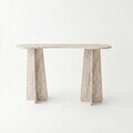 Consola, Hanah Home, Zen, 120x75x35 cm, PAL, Travertin