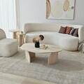 Masuta de cafea, Hanah Home, Nova, 100x35x60 cm, PAL, Travertin / Fumure