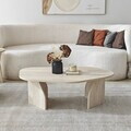 Masuta de cafea, Hanah Home, Nova, 100x35x60 cm, PAL, Travertin / Fumure