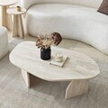 Masuta de cafea, Hanah Home, Nova, 100x35x60 cm, PAL, Travertin / Fumure