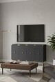 Consola, Hanah Home, Alfa 120, 120x75x32 cm, PAL, Antracit / Aur