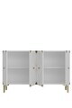 Consola, Hanah Home, Alfa 120, 120x75x32 cm, PAL, Alb/Auriu