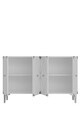 Consola, Hanah Home, Alfa 120, 120x75x32 cm, PAL, Alb / Argintiu