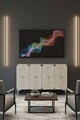 Consola, Hanah Home, Alfa 120, 120x75x32 cm, PAL, White / Travertine / Silver