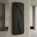 Tablou decorativ, Aterna Black, MDF, Dimensiune: 24 x 68 cm, Negru