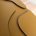 Tablou decorativ, Aterna Gold, MDF, Dimensiune: 24 x 68 cm, Auriu