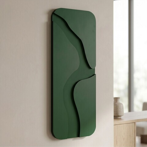 Tablou decorativ, Aterna Green- 24 x 68, MDF, Dimensiune: 24 x 68 cm, Verde
