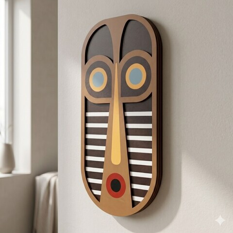 Tablou decorativ, Jambo, MDF, Dimensiuni: 33 x 68 cm, Multicolor