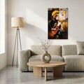 Tablou decorativ, Melos, MDF, Dimensiuni: 40 x 68 cm, Multicolor