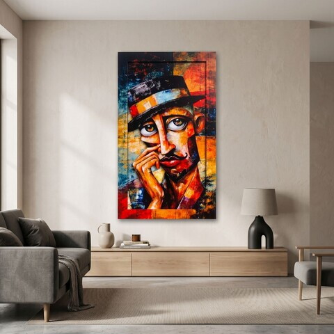 Tablou decorativ, Gusto, MDF, Dimensiuni: 40 x 68 cm, Multicolor