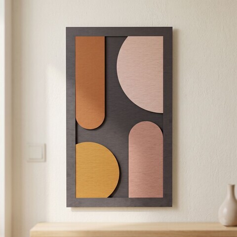 Tablou decorativ, Lunis, MDF, Dimensiuni: 40 x 68 cm, Multicolor