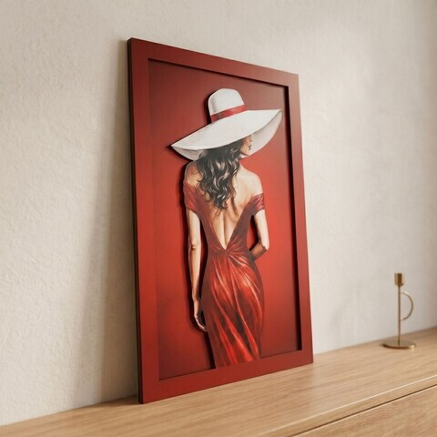 Tablou decorativ, Vega, MDF, Dimensiuni: 40 x 68 cm, Multicolor