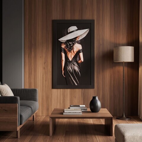 Tablou decorativ, Aura, MDF, Dimensiuni: 40 x 68 cm, Multicolor