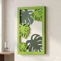 Tablou decorativ, Verde, MDF, Dimensiuni: 40 x 68 cm, Multicolor