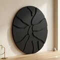 Tablou decorativ, Core Black, MDF, Dimensiune: 50 x 50 cm, Negru