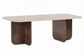 Masuta de cafea, Hanah Home, Akira, 120x41x60 cm, PAL, Travertin / Nuc Venezia