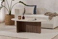 Masuta de cafea, Hanah Home, Orba, 120x40x65 cm, PAL, Travertin / Nuc Venezia