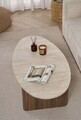 Masuta de cafea, Hanah Home, Orba, 120x40x65 cm, PAL, Travertin / Nuc Venezia