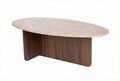 Masuta de cafea, Hanah Home, Orba, 120x40x65 cm, PAL, Travertin / Nuc Venezia