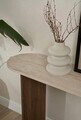 Bufet, Hanah Home, Sira, 150x75x35 cm, PAL, Travertin / Nuc Venezia