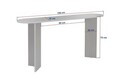 Bufet, Hanah Home, Sira, 150x75x35 cm, PAL, Travertin / Nuc Venezia