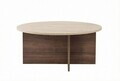 Masuta de cafea, Hanah Home, Soleil, 90x40x90 cm, PAL, Travertin / Nuc Venezia