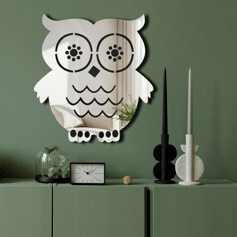 Oglinda decorativa, Ozgl526, PLEXIGLAS, Baza din 100% EVA (Grosime: 10 mm), Argintiu
