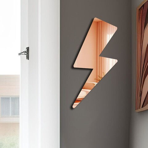 Oglinda decorativa, Ozgl504, PLEXIGLAS, Baza din 100% EVA (Grosime: 10 mm), Auriu roz
