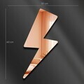 Oglinda decorativa, Ozgl504, PLEXIGLAS, Baza din 100% EVA (Grosime: 10 mm), Auriu roz