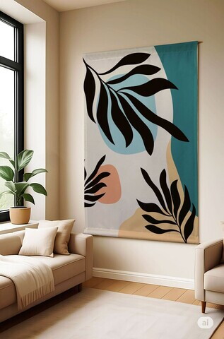 Tablou decorativ, Polybaby 5, Bumbac/Poliester, Lățime: 145 cm Înălțime: 200 cm, Multicolor