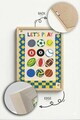 Tablou decorativ, Teknrsymdf, Lemn masiv, MDF, Multicolor