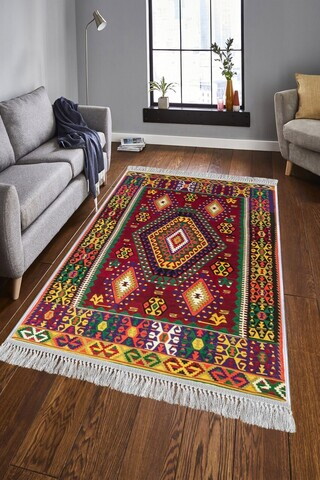 Covor, Els1782, 80x120 cm, Catifea, Multicolor