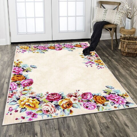 Covor, Els1801, 100x150 cm, Catifea, Multicolor