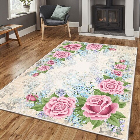 Covor, Els1809, 100x200 cm, Catifea, Multicolor