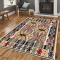 Covor, Els2052, 80x200 cm, Catifea, Multicolor