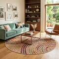 Covor, Woopamuk480, 100x100 cm, Bumbac/Poliester, Multicolor