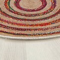 Covor, Woopamuk496, 150x150 cm, Bumbac/Poliester, Multicolor