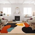 Covor, Woopamuk007, 140x220 cm, Bumbac/Poliester, Multicolor