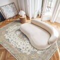 Covor, Woopamuk028, 160x230 cm, Bumbac/Poliester, Verde