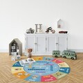 Covor, Woopamuk134, 140x140 cm, Bumbac/Poliester, Multicolor