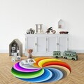 Covor, Woopamuk141, 130x130 cm, Bumbac/Poliester, Multicolor