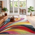 Covor, Woopamuk191, 120x180 cm, Bumbac/Poliester, Multicolor