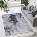 Covor, Woopamuk207, 100x150 cm, Bumbac/Poliester, Gri