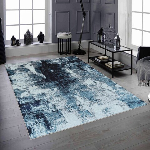 Covor, Woopamuk210, 140x220 cm, Bumbac/Poliester, Gri